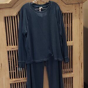 2 Piece Joy Spun XL Wide Leg Pajama Set